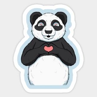 panda funny and loving Sticker